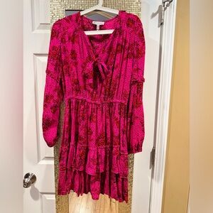 Jessica Simpson Vibrant Pink Floral Dress